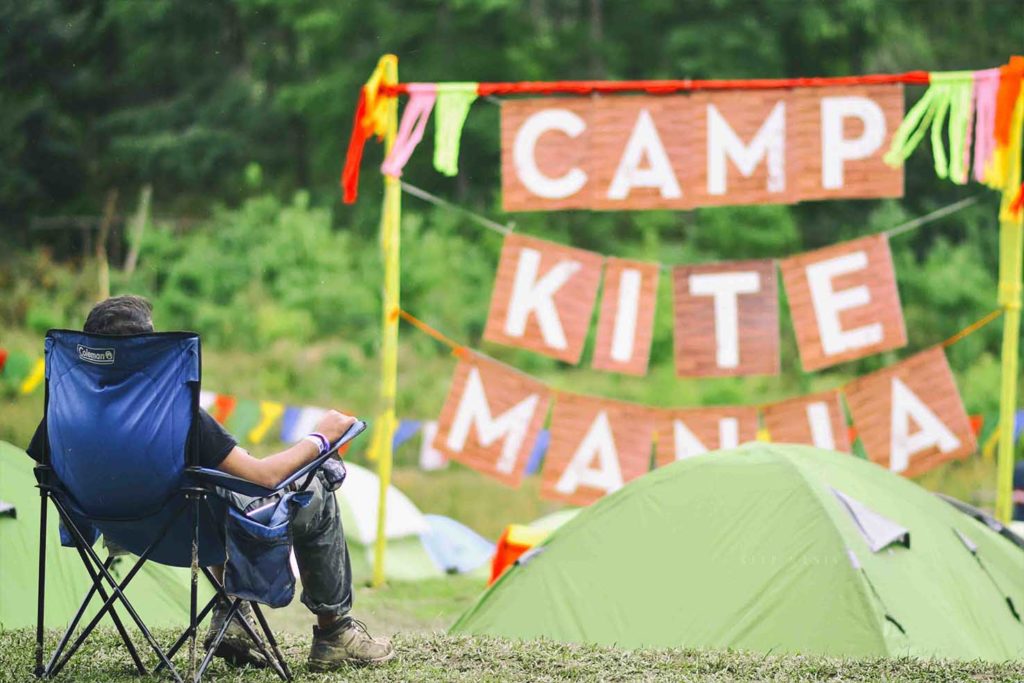 camp kite manja in ziro festival of music