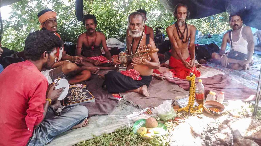Jogis and Baul Musicians at Kamakhya temple during Anmbubachi Mela